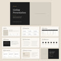 Luxury listing presentation Canva template for real estate agents - all 10 pages
