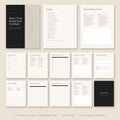 Short-Term Rental Host Workbook mockup showing fillable Airbnb and VRBO checklist pages